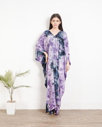 Purple hand Tie dyed caftan,KA01-RA14, Caftan dress,Kaftan Dress, stylish, Elegant, Miami,lbiza,Holiday Dress,Evening dress,loose,Vacation